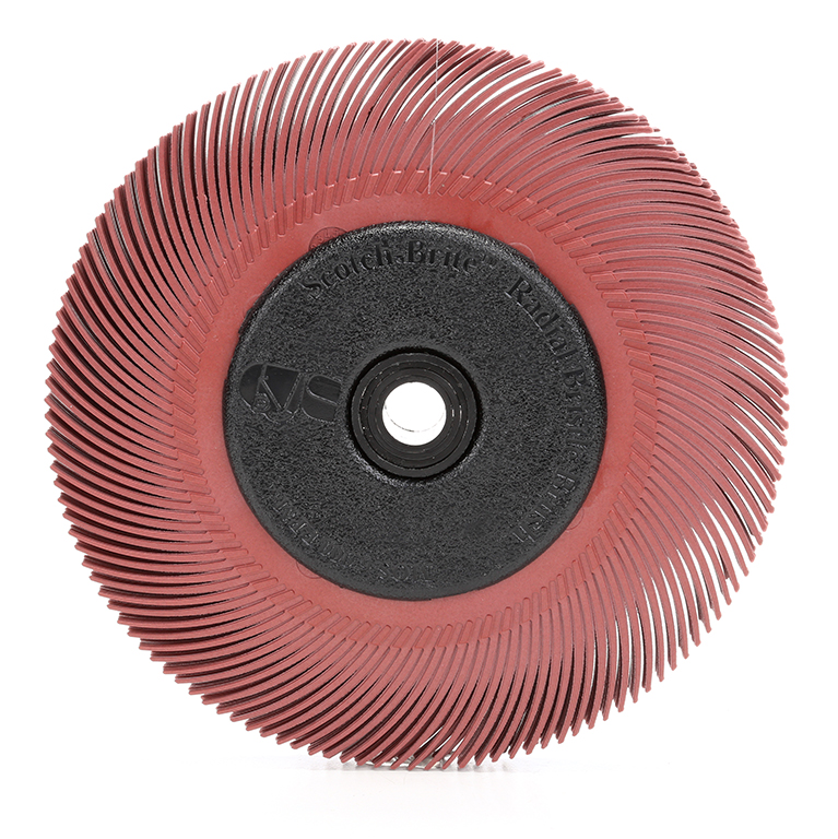 Scotch-Brite™ | Radial Bristle Brush | BB-ZB mit Kunststoff-Flansch | rot | 193,5 mm x 25,4 mm | P220 | Typ C | 33084N | 7100138335