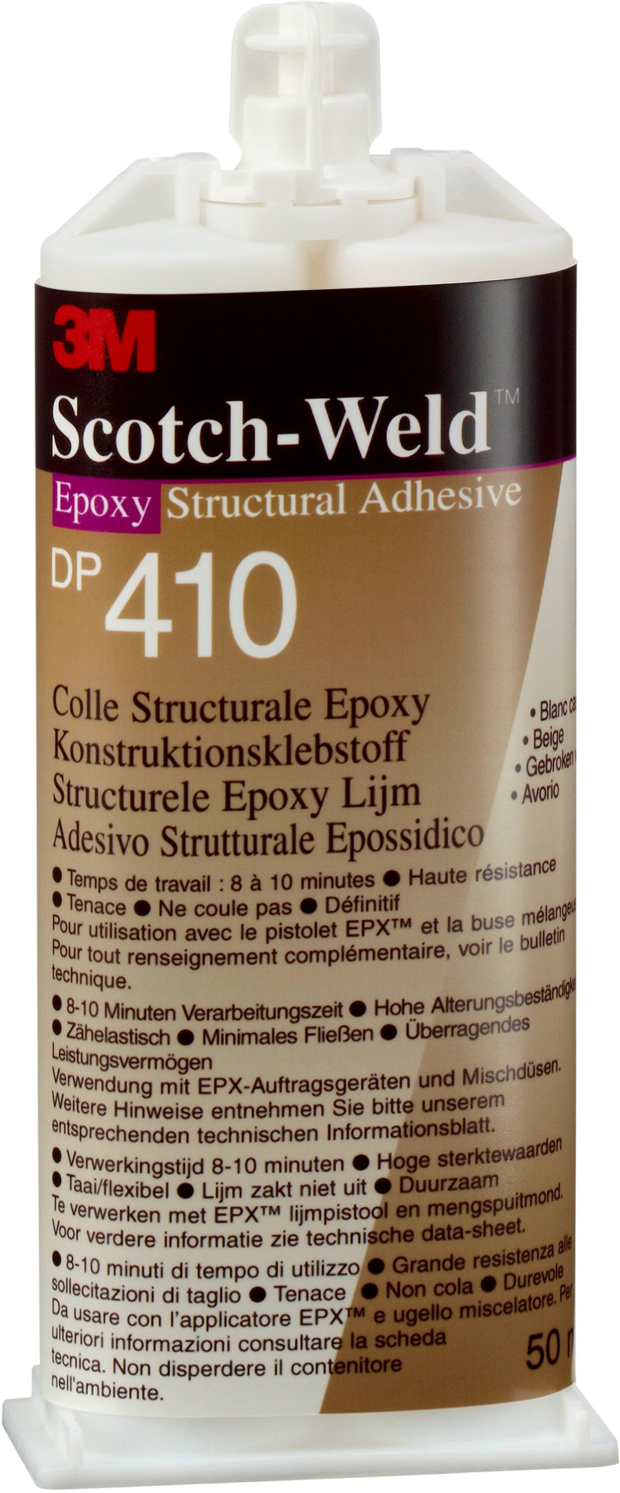 Artikelbild des Artikels 3M™ Scotch-Weld™ 2-Komponenten-Konstruktionsklebstoff auf Epoxidharzbasis für das EPX-System SW DP 410, Beige