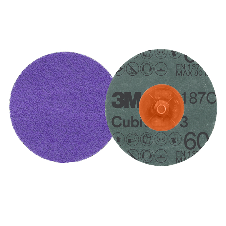 3M™ | Cubitron™ 3 | Roloc™ | Fiberscheibe 1187C | 60+ | Violett | ⌀ 51 mm | 7100331745