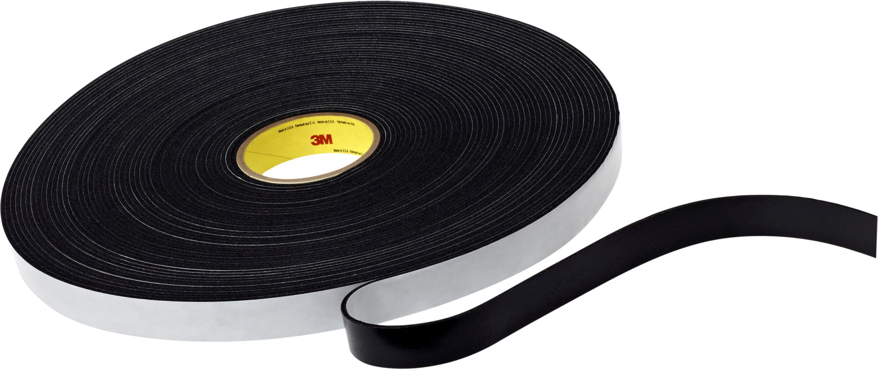 Artikelbild des Artikels 3M™ Scotchfoam™ Klebeband mit Vinyl-Schaumstoffträger 4508, Schwarz, 12,7 mm x 33 m, 3,2 mm