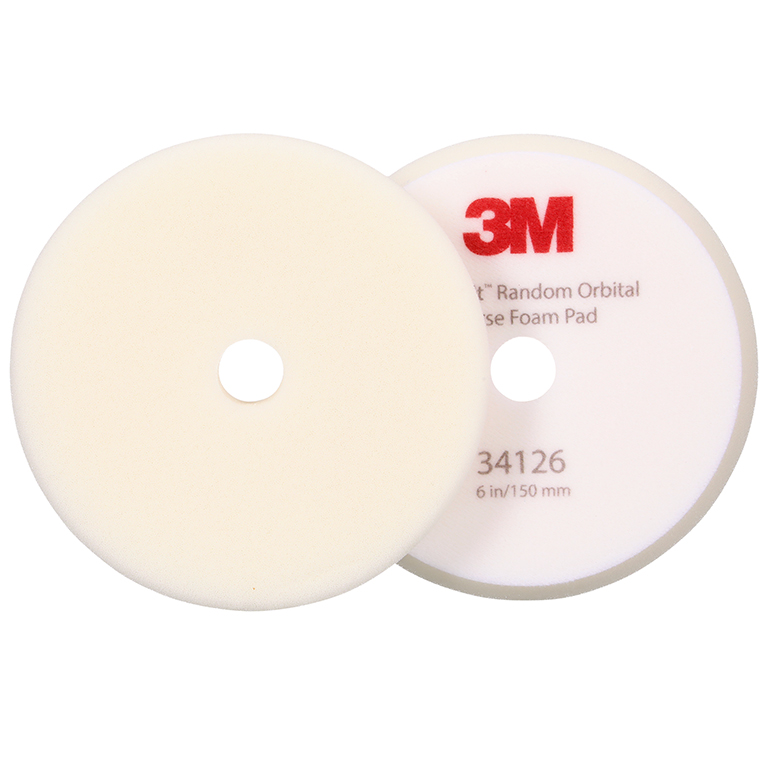 3M™ | Perfect-It™ | Festes Polierschaumpad für Exzenterpoliermaschine | Weiß | 150 mm | 34126 | 7100286948