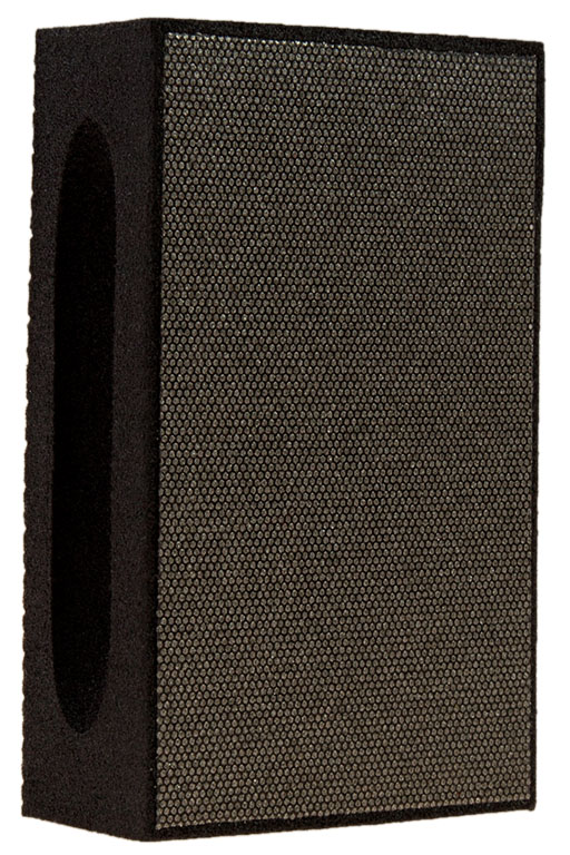KGS DIAMOND™ | Flexis Diamant Handpad | 90x55 mm | Mesh 120 / 125 Micron / FEPA P120 | Schwarz | Metallbindung | 14807