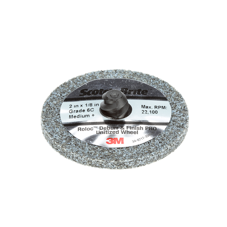 Scotch-Brite™ | Roloc™ | Deburr and Finish PRO Verpresste Kompaktscheibe DP-UR | 76,2 mm x 6 mm | TR | 9C XCRS+ | 7100291543 | 291543