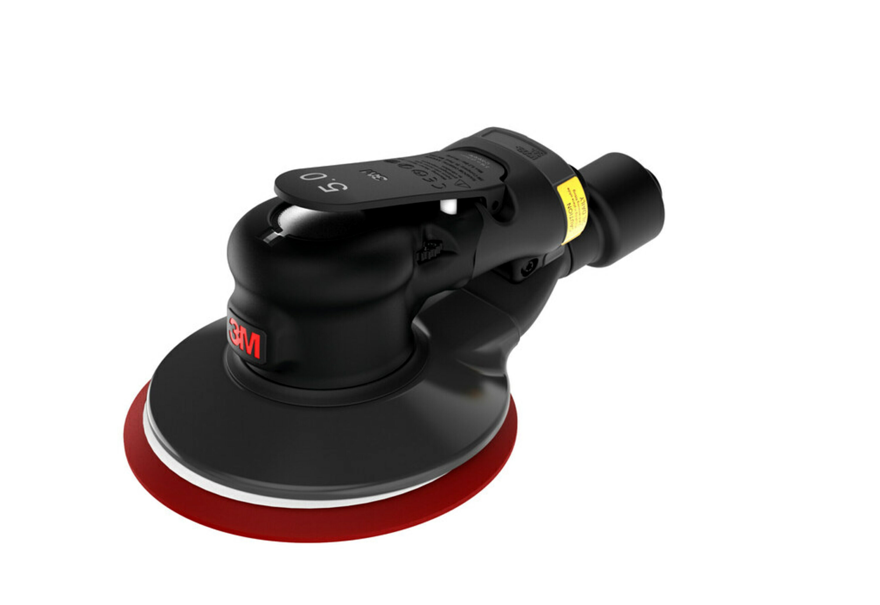 3m-xtract-pneumatic-random-orbital-sander-no-shadow 3M Xtract™ Druckluft-Exzenterschleifer, 88941, 125 mm, Zentralvakuum, 2,5 mm Schleifhub