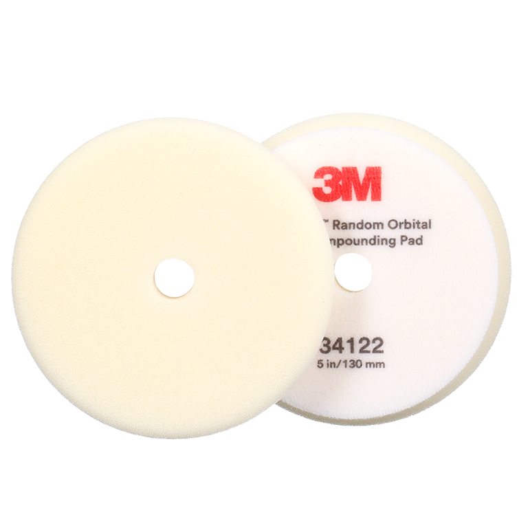 3M™ | Perfect-It™ | Festes Polierschaumpad für Exzenterpoliermaschine | Weiß | 130 mm | 34122 | 7100286949
