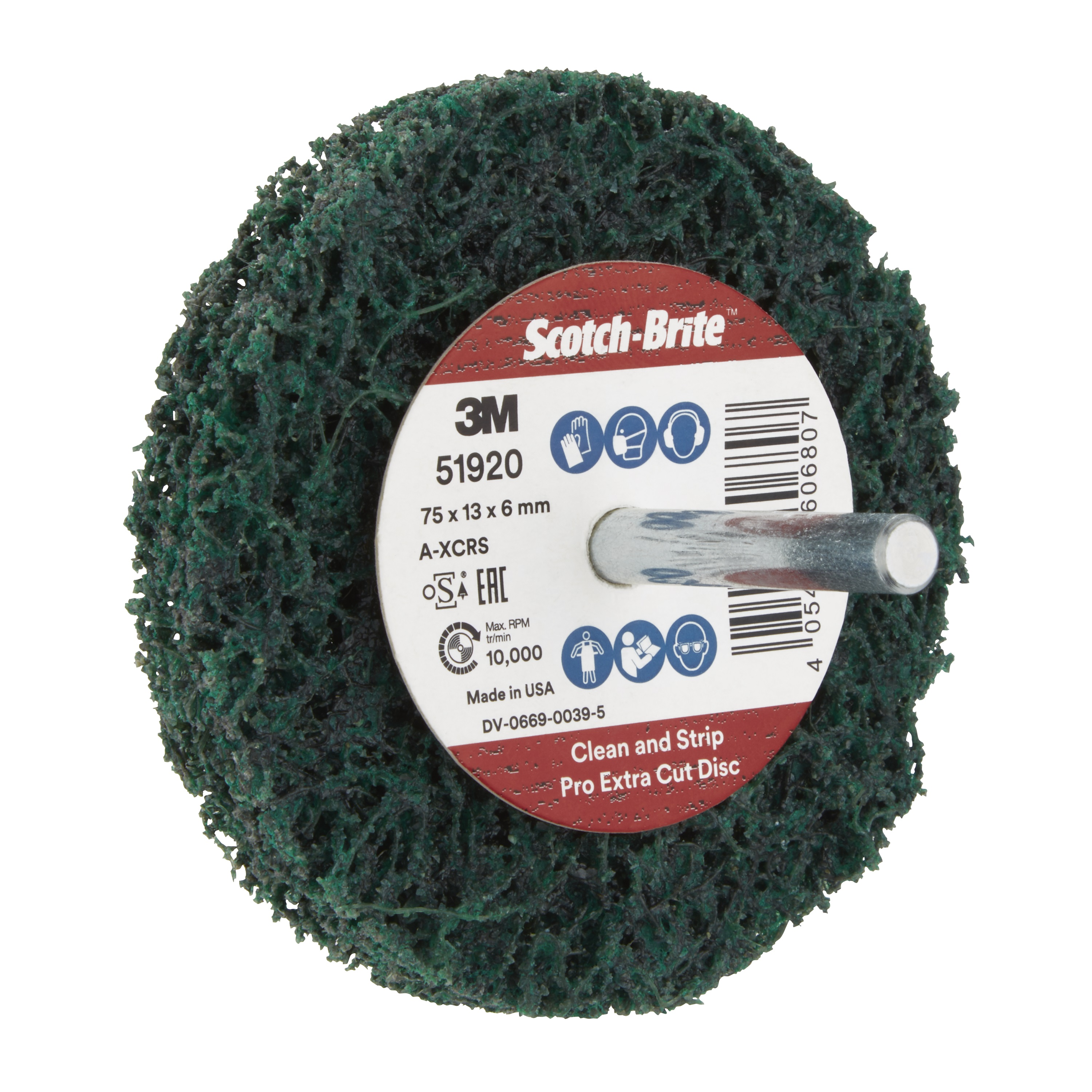 Scotch-Brite™ Grobreinigungsscheibe XT-ZS Pro Extra Cut, 75 mm x 13 mm x 6 mm, A XCRS