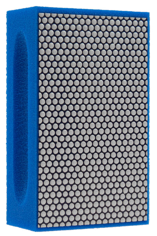 KGS DIAMOND™ | Flexis Diamant Handpad | 90x55 mm | Mesh 1500 / 9 Micron | Blue Resin | 14842