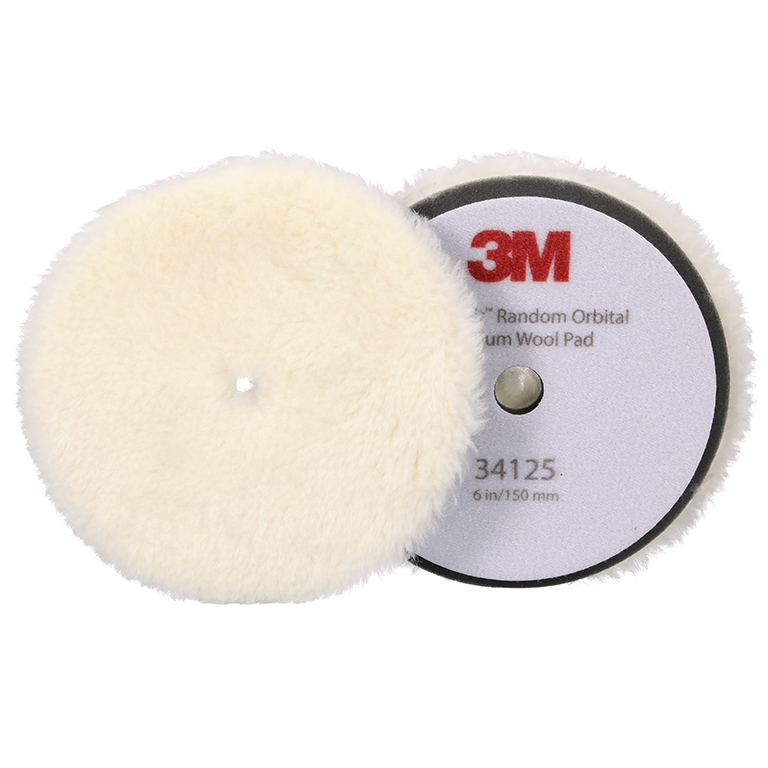 3M™ | Perfect-It™ | Polierträger mit Polierfell für Exzenterpoliermaschine | medium | Weiß | 150 mm (6 in) | 34125 | 7100286947