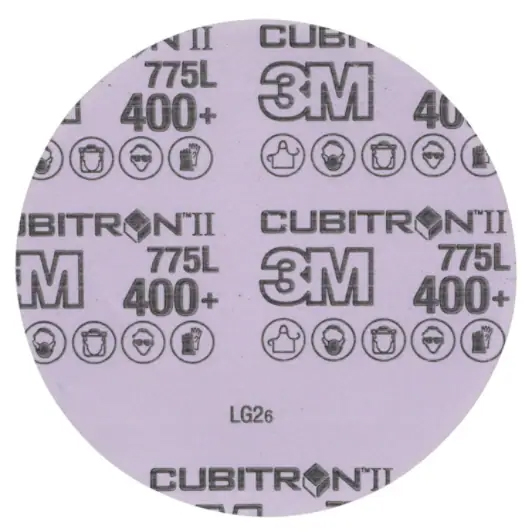 3M™ | Hookit™ | Cubitron™ 2 | Filmscheibe 775L – 125 mm, 400+, ungelocht