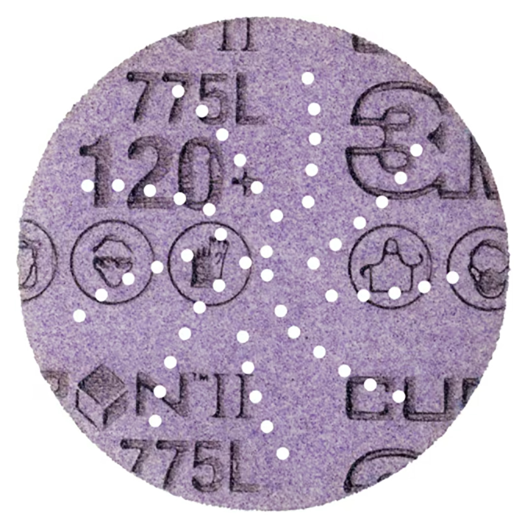 3M™ | Cubitron™ 2 | Hookit™ | Filmscheibe 775L – 75 mm, 120+, multihole