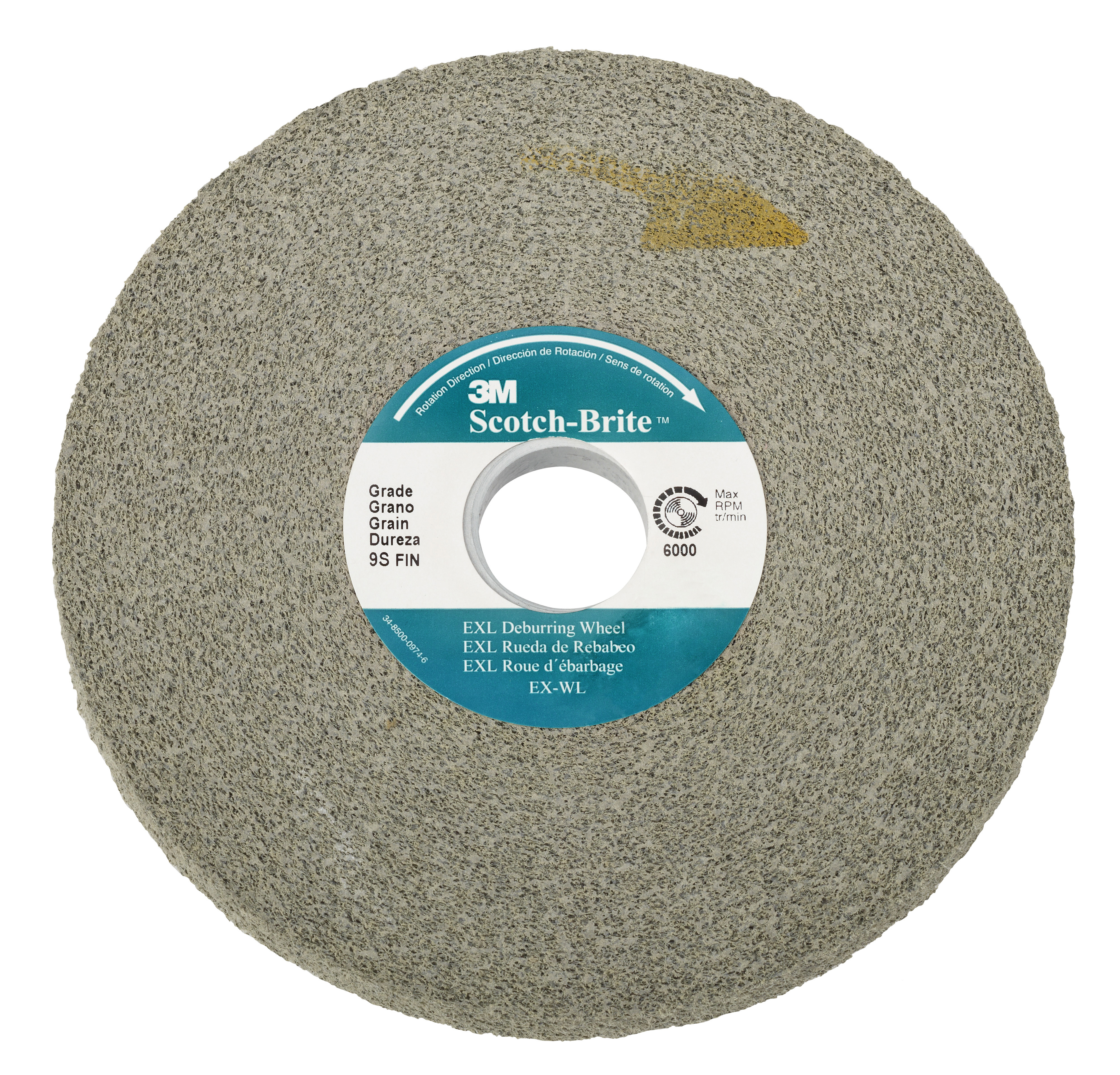 3M™ | Scotch-Brite™ | EXL Entgratungs-Kompaktscheibe XL-WL | 152 mm x 12,7 mm x 25,4 mm | 9S FIN | 05790 | 7000046069