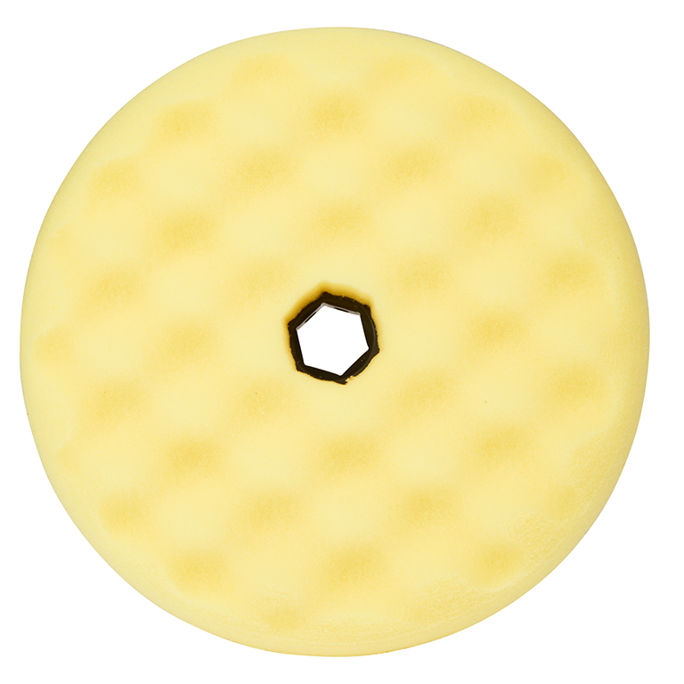 3M™ | Perfect-It™ | Polierschaumpad fein | Quick Connect System | Gelb | Waffelförmig | 150 mm | 50879 | 7100094457