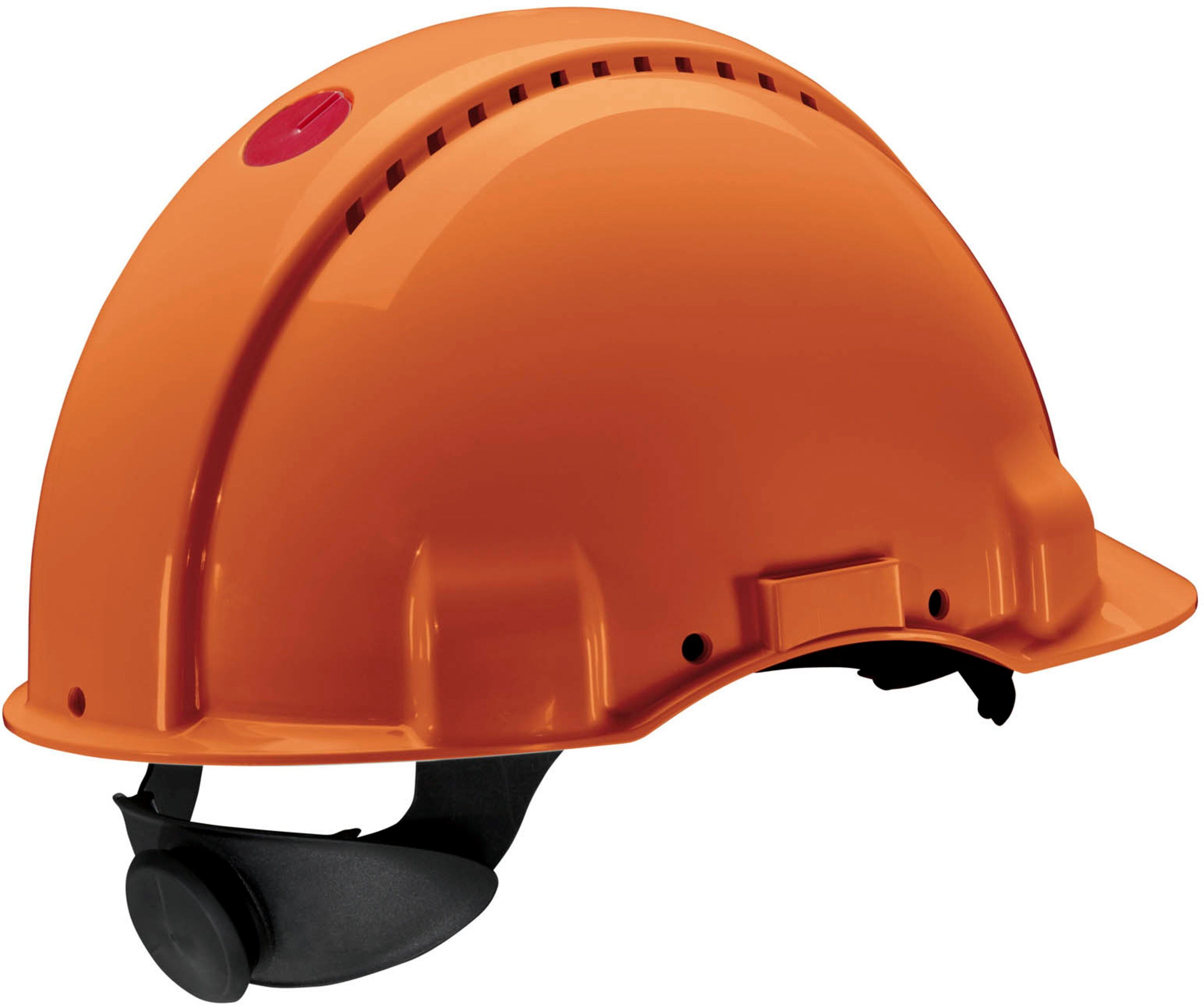 Artikelbild des Artikels 3M™ Peltor™ Schutzhelm mit Uvicator Sensor G3000N G30NUO, Orange, Ratschen-Verschlusssystem