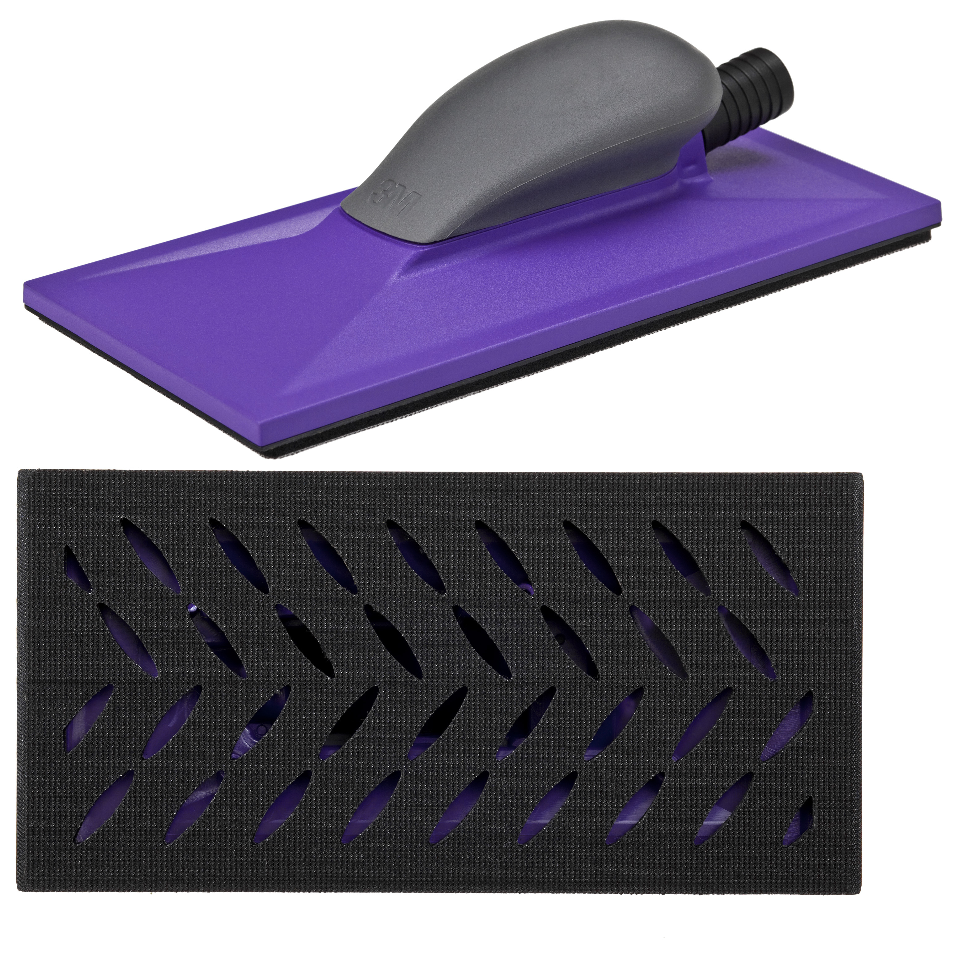 3M™ Hookit™ Purple Premium Handblock, 115 mm x 225 mm, Multihole, 05173