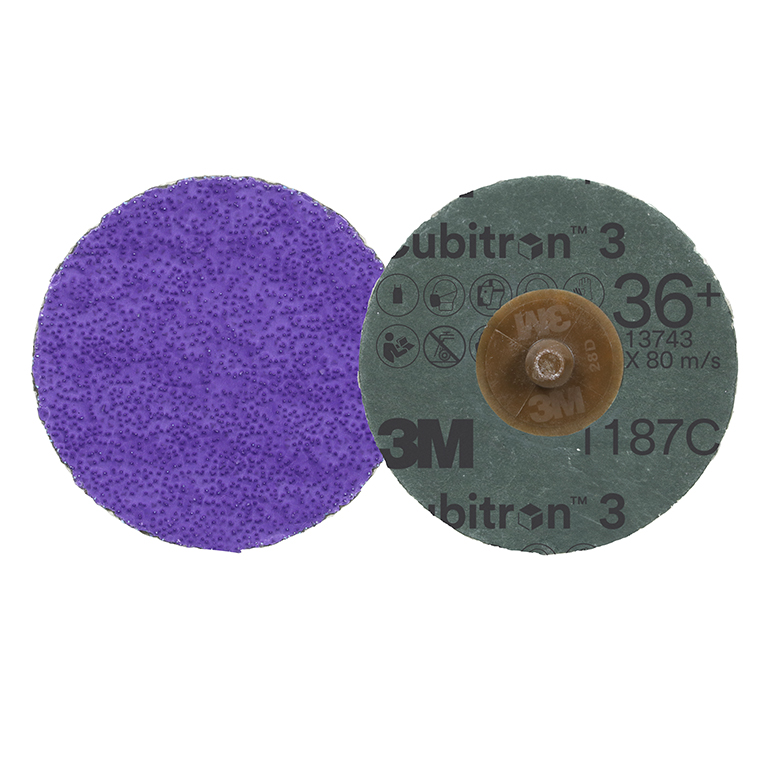 3M™ | Cubitron™ 3 | Roloc™ | Fiberscheibe 1187C | 36+ | Violett | ⌀ 51 mm | 7100331754