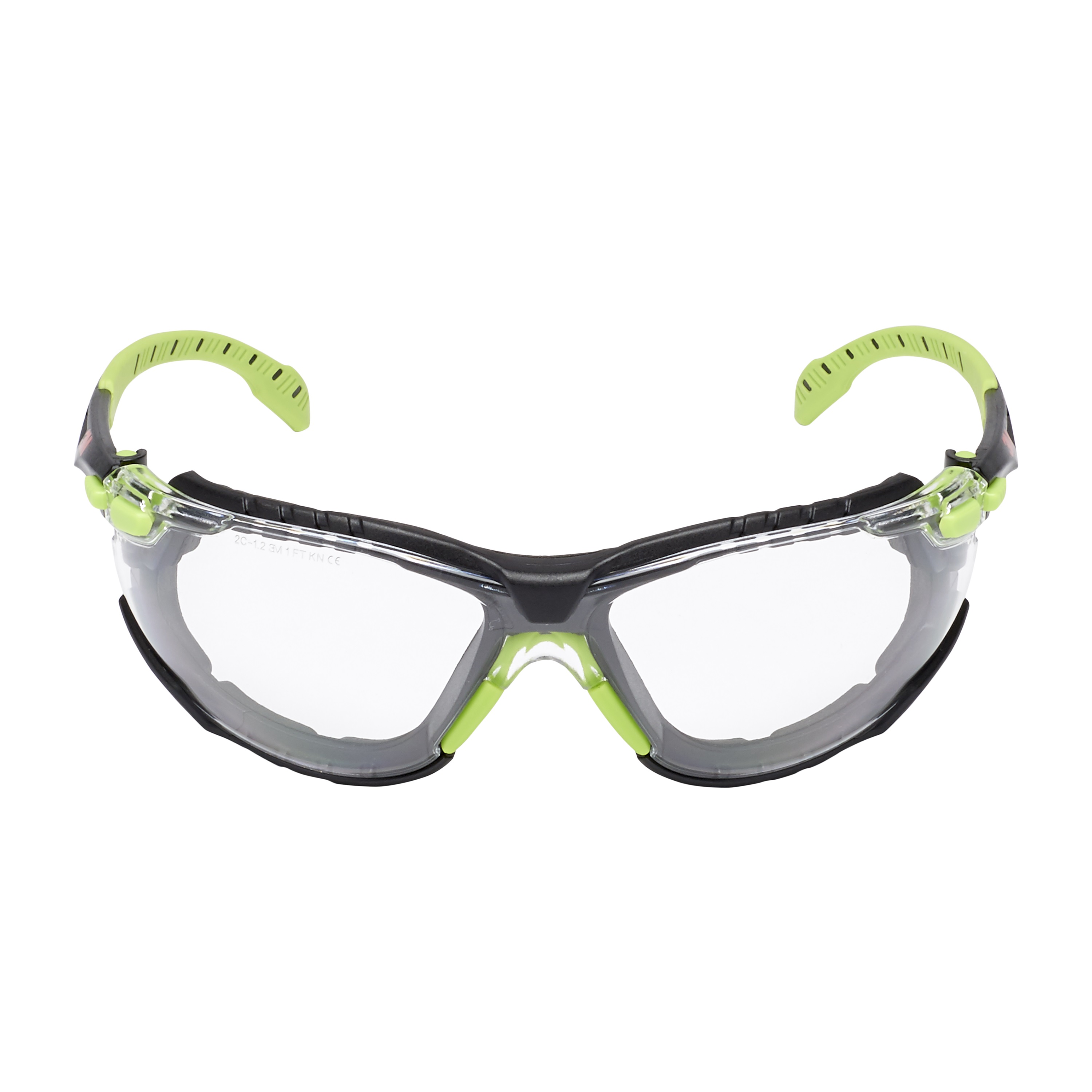 7100141725-3m-solus-anti-fog-safety-eyeware-1000-green-black-clear-with-pouch-s1cgc1-cfop 3M™ | Solus™ | 1000 Schutzbrille mit Antibeschlag-Beschichtung | grün/schwarz |  transparent |  mit Tasche S1CG |  7100141725