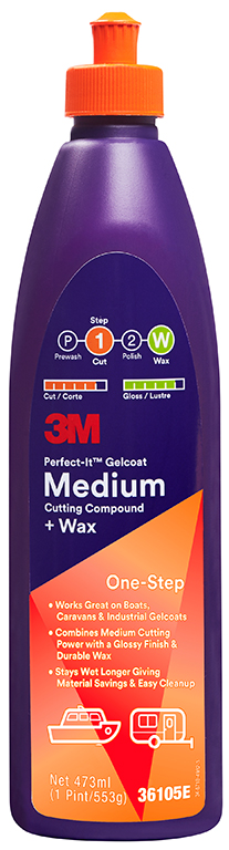 3M™ | Perfect-It™ | Gelcoat Schleifpaste für mittleren Abtrag + Wachs | 553 g | 473 ml | 36105E | 7100094552