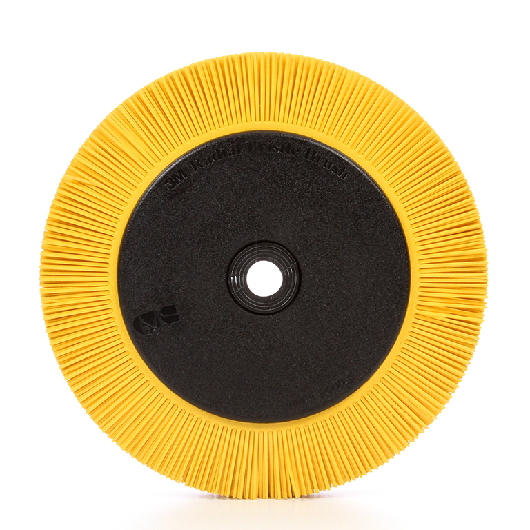 Scotch-Brite™ | Radial Bristle Brush BB-ZB mit Kunststoff-Flansch | gelb | 203,2 mm x 25,4 mm | P80 | Typ S | 7100138333 | 33082
