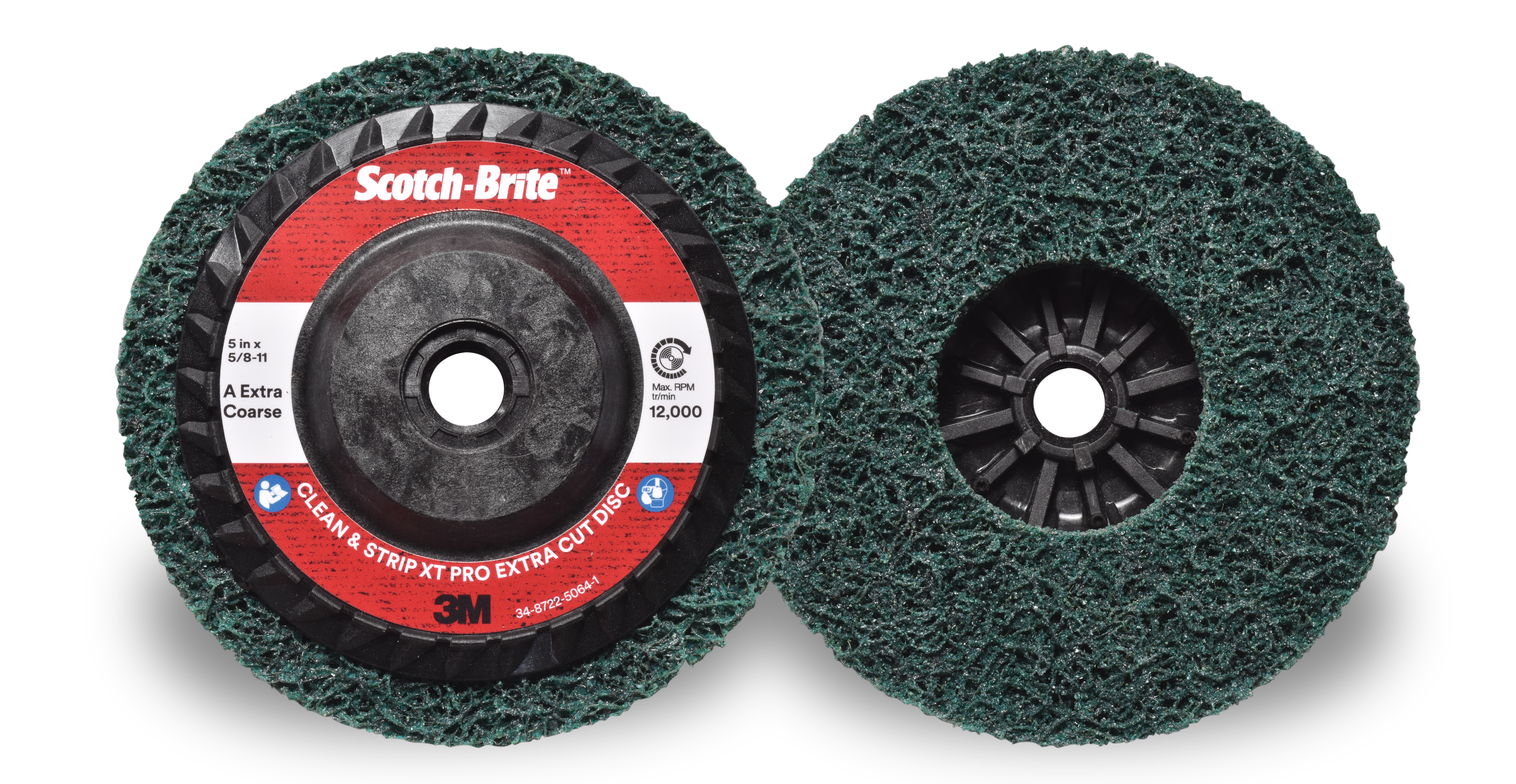 Scotch-Brite™ | Grobreinigungsscheibe | XT-RD Pro Extra Cut | 125 mm x 22 mm, A XCRS, M14-Gewinde | 7100192341