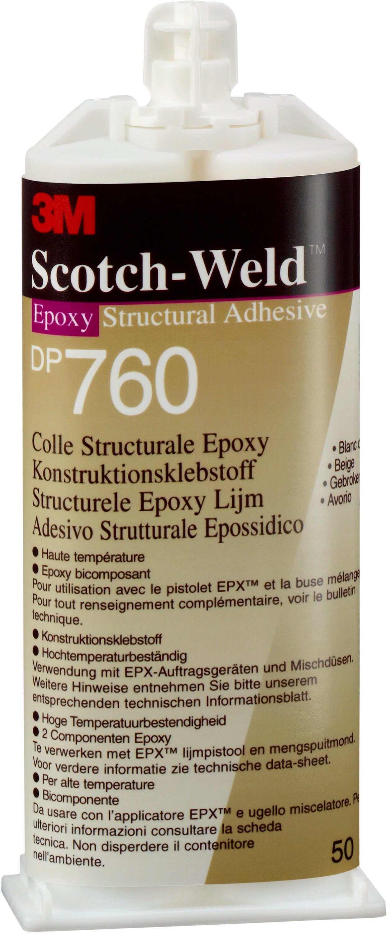 Artikelbild des Artikels 3M™ Scotch-Weld™ 2-Komponenten-Konstruktionsklebstoff auf Epoxidharzbasis für das EPX-System SW DP 760, Weiß