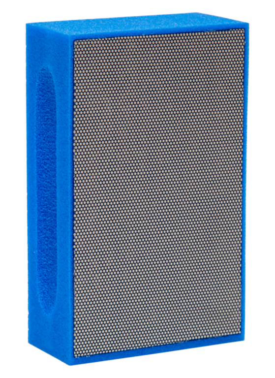 KGS DIAMOND™ | Flexis Diamant Handpad | 90x55 mm | Mesh 1500 / 9 Micron / FEPA P2500 | Blue | Metallbindung | 14833