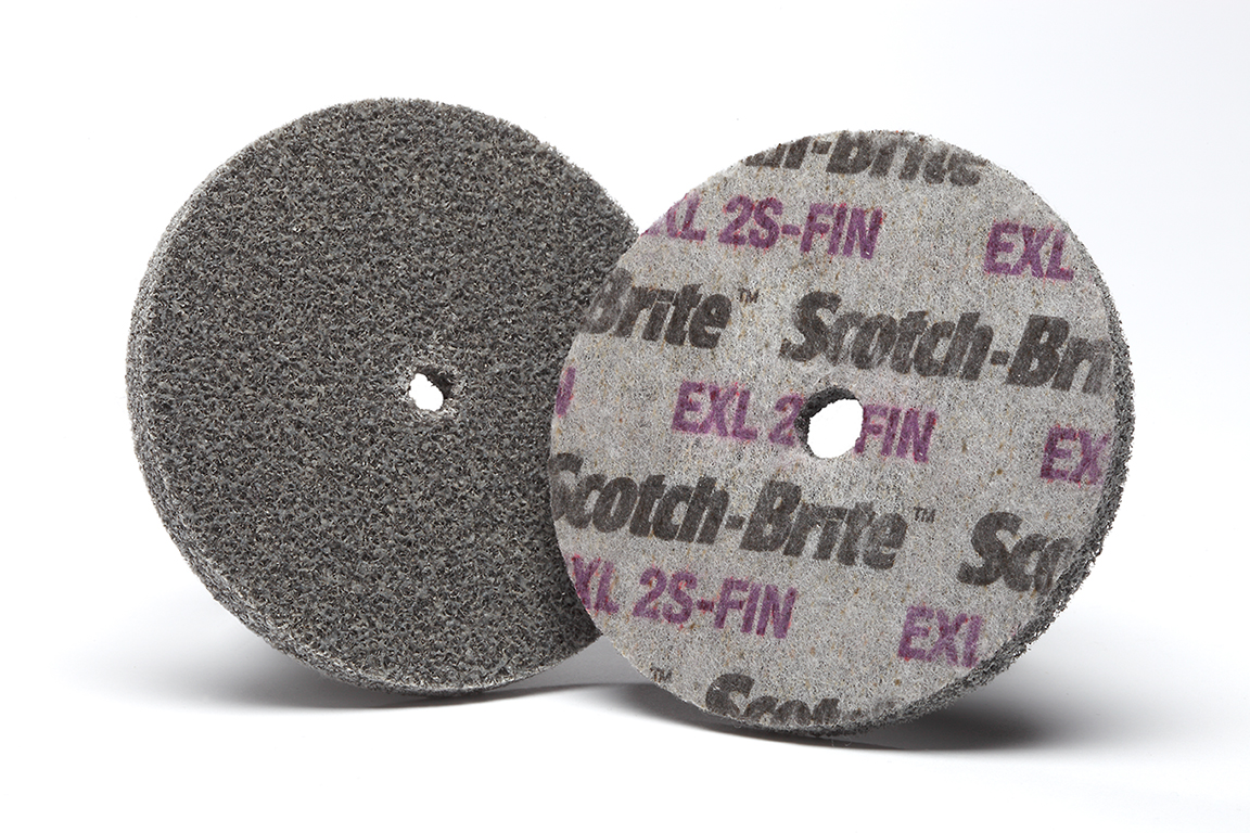 3M™ | Scotch-Brite™ | EXL Verpresste Kompaktscheibe XL-UW | 76 mm x 6.35 mm x 9.53 mm | 2S Fine | 7100256480