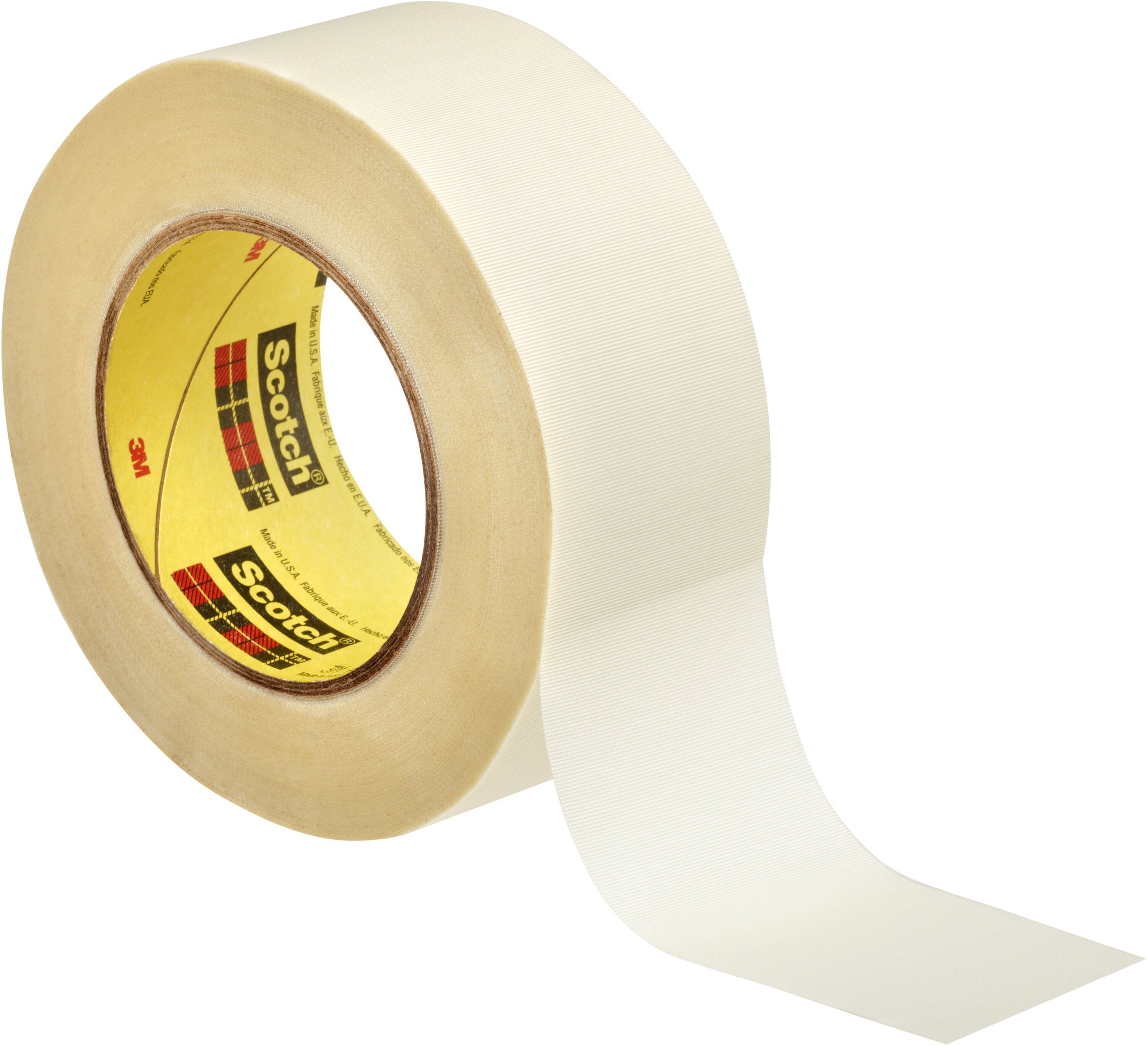 3M™ Glasgewebe-Klebeband 361, Weiß, 50 mm x 55 m, 0.17mm