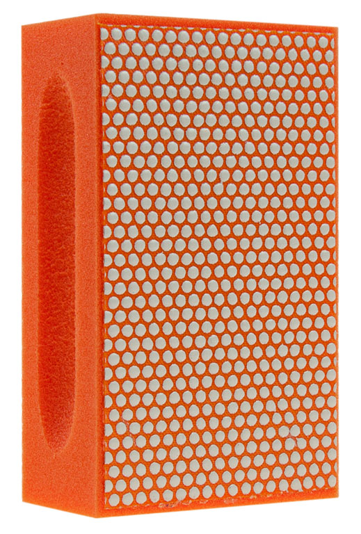 KGS DIAMOND™ | Flexis Diamant Handpad | 90x55 mm | Mesh 3000 / 5 Micron | Orange Resin | 14846