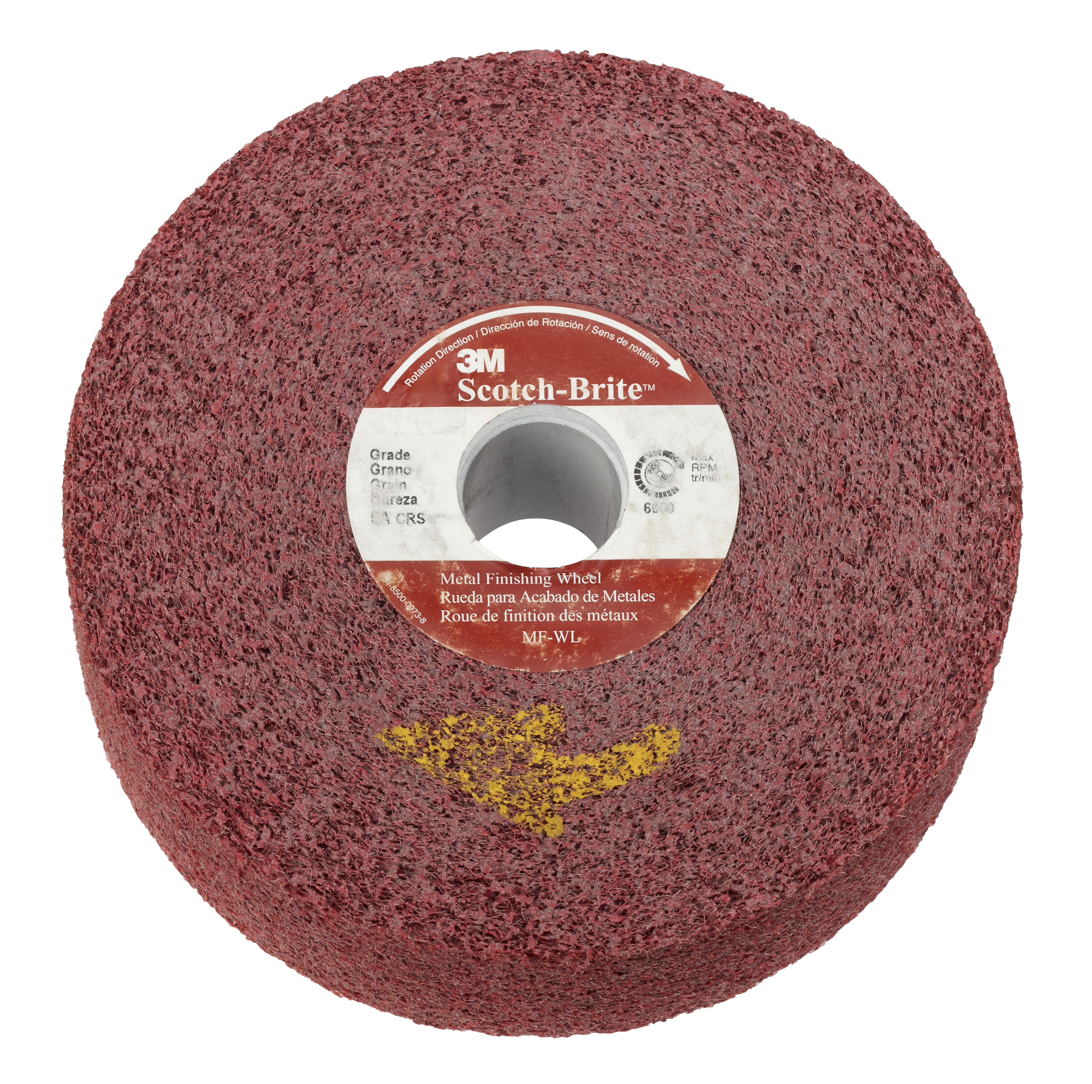 3M™ | Scotch-Brite™ | Metal Finishing Kompaktscheibe MF-WL | 203 mm x 25,4 mm x 76 mm | 5A MED | 01871 | 7100000490