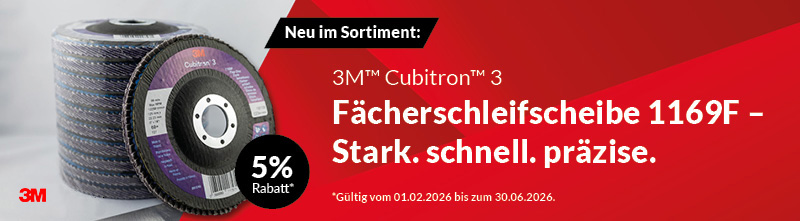 Neu im Sortiment: 1169F Fächerschleifscheibe