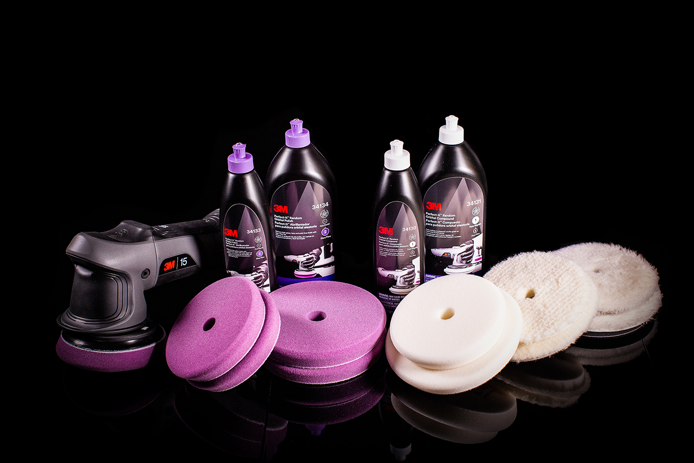 3M™ | Perfect-It™ | Festes Polierschaumpad für Exzenterpoliermaschine | Weiß | 150 mm | 34126 | 7100286948