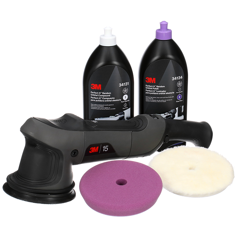 3M™ | Perfect-It™ | Polierträger mit Polierfell für Exzenterpoliermaschine | grob | Weiß | 130 mm (5 in) | 34120 | 7100286952