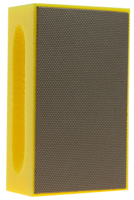 KGS DIAMOND™ | Flexis Diamant Handpad | 90x55 mm | Mesh 400 / 40 Micron / FEPA P400 | Gelb | Metallbindung | 14822