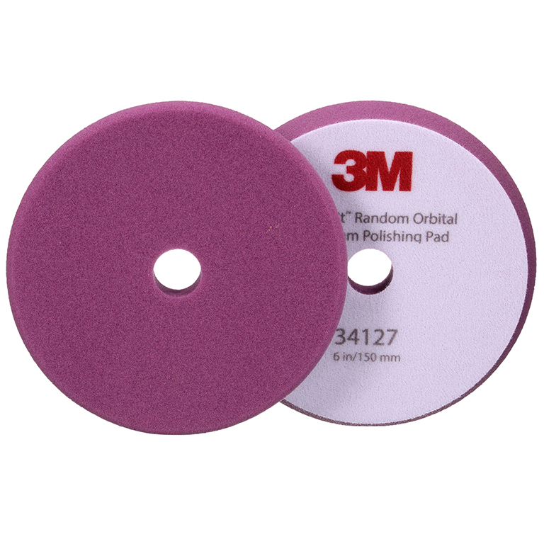 3M™ | Perfect-It™ | Weiches Schaum-Polierpad für Exzenterpoliermaschine | Violett | 150 mm (6 in) | 34127 | 7100286963
