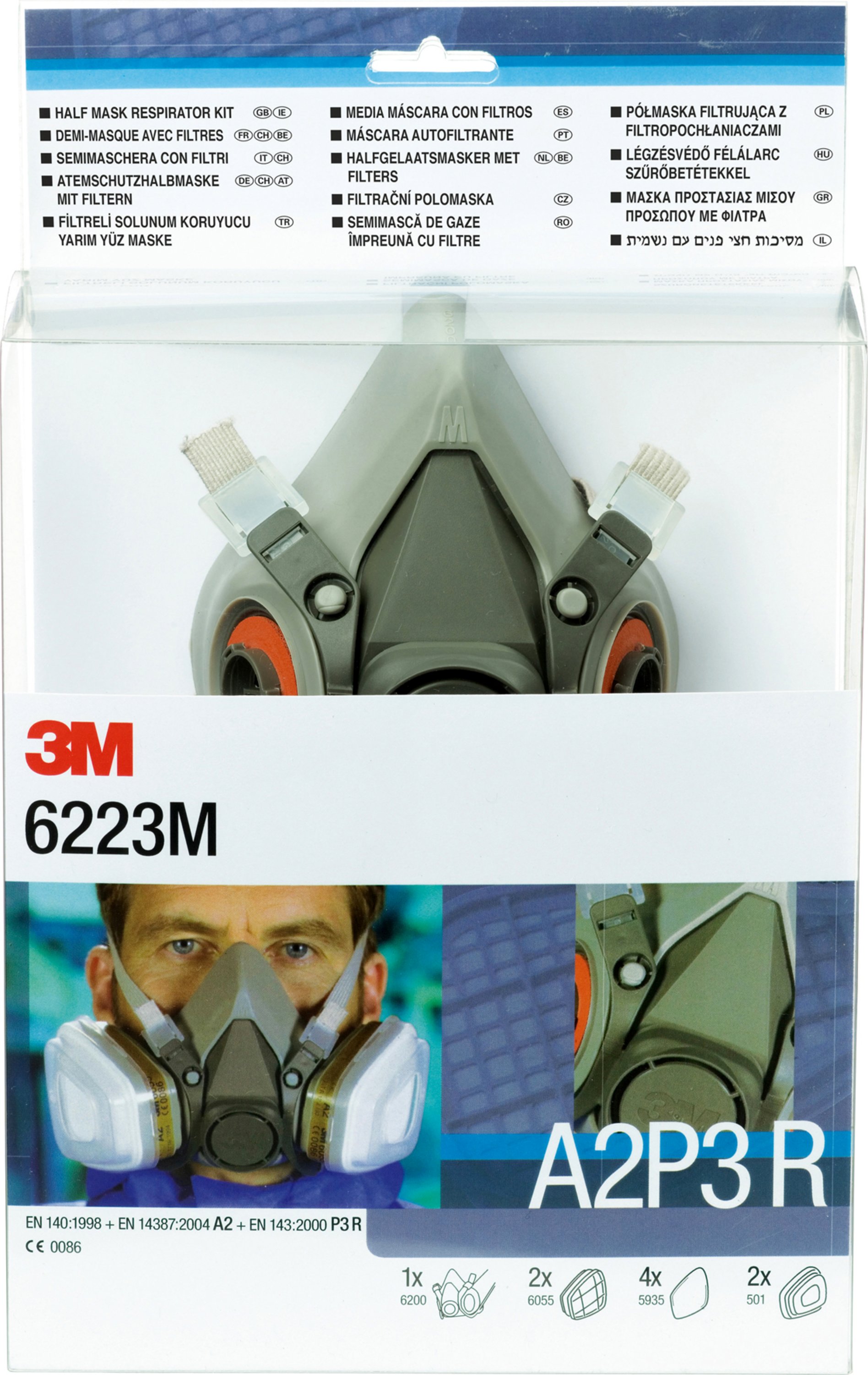Artikelbild des Artikels 3M™ Halbmasken Serie 6000, Set 6223M, Größe M