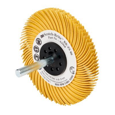 3m-bb-zs-radial-bristle-brush-on-shaft-typec-75mm-80-cbop Scotch-Brite™ Bristle Disc BB-ZS, mit Schaft, 76,2mm Ø, Typ C