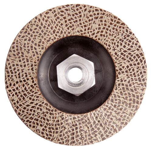 KGS DIAMOND™ | Hybrid Diamant Lamellenscheibe | ø115mm/M14 PLS | Mesh 120 / 125 Micron | Schwarz | 18932+KGS