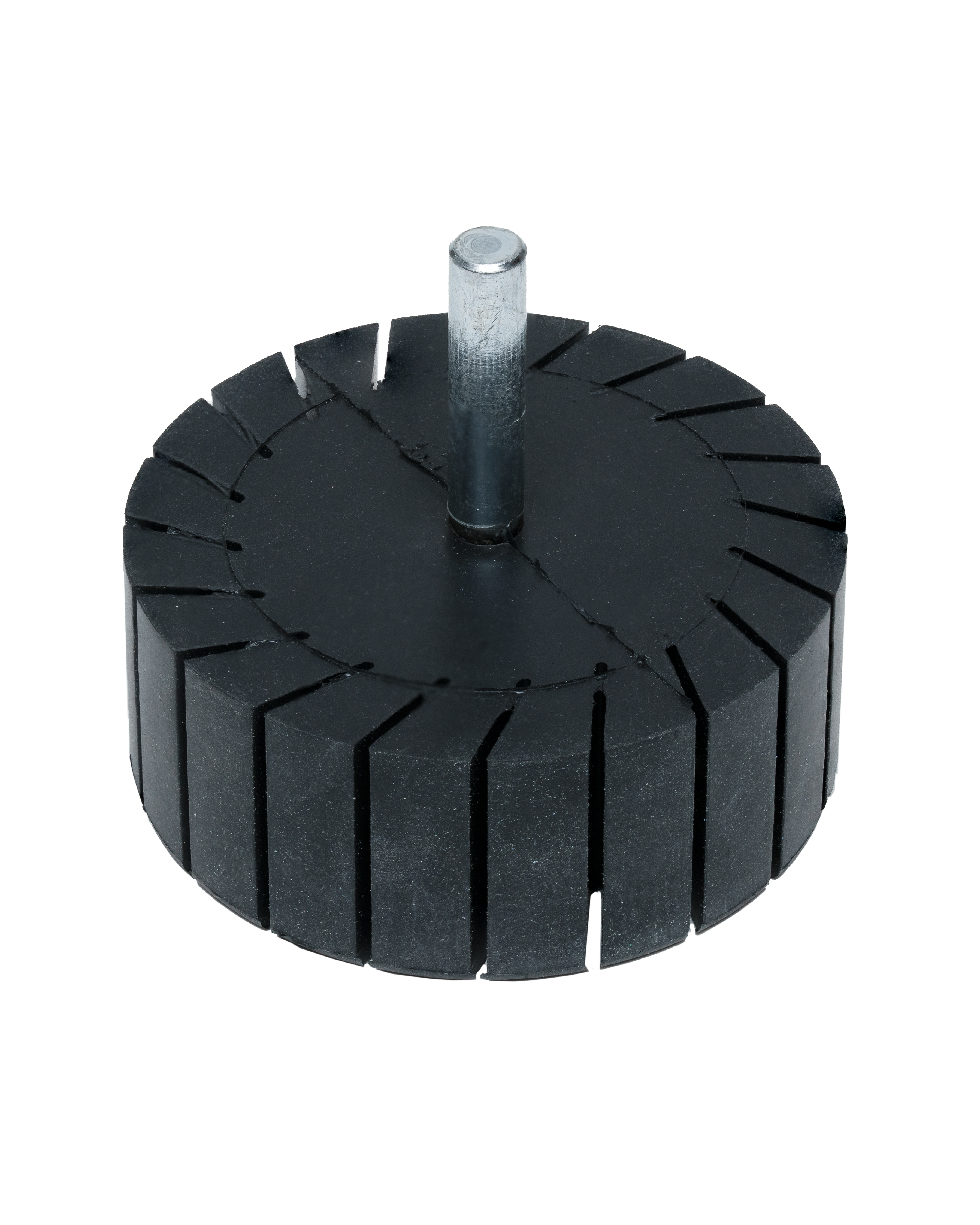 Gummispannkörper | Ø 75mm x 30mm Höhe x 8mm Schaftdurchmesser  | zylindrisch | MKZ753008