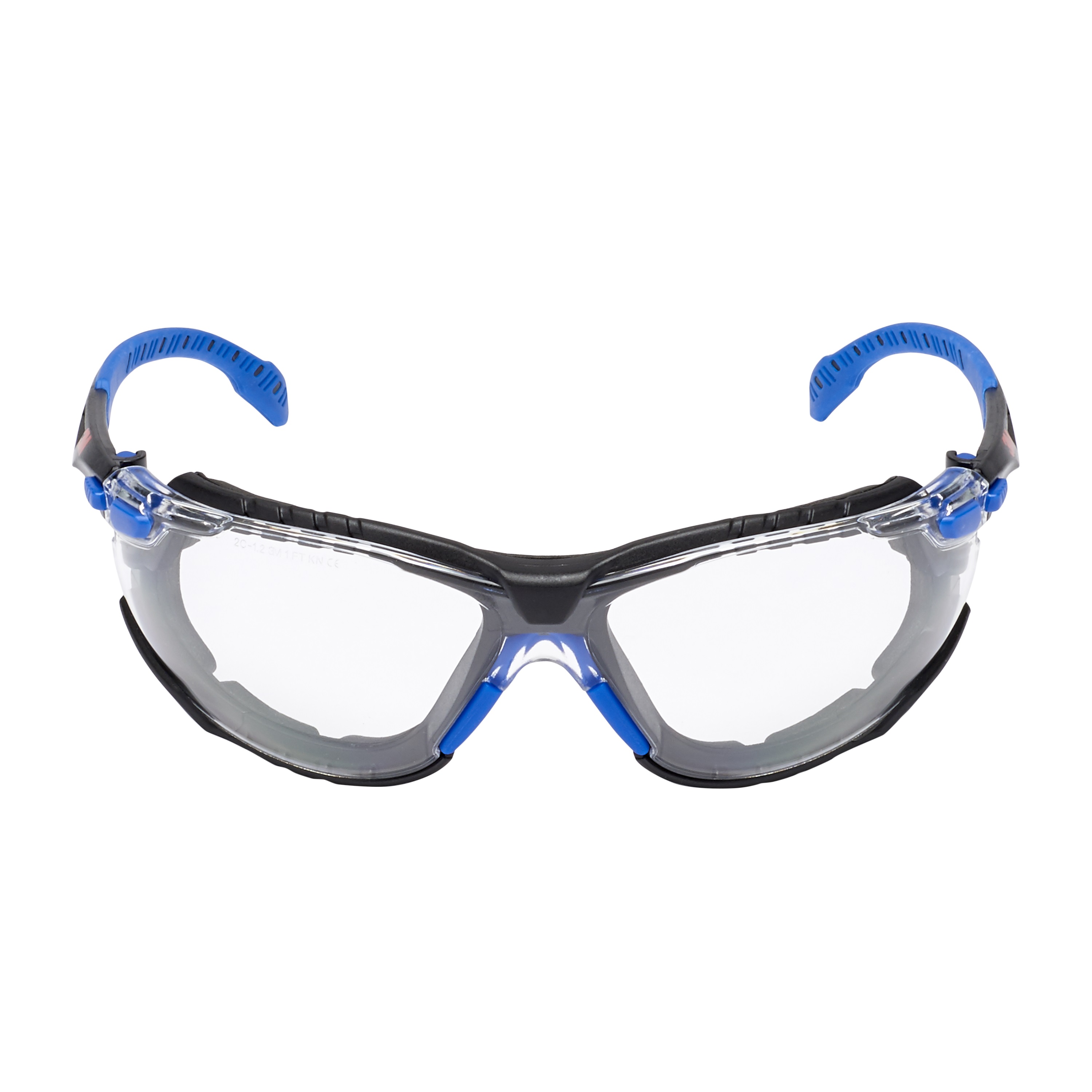 3M™ Solus™ 1000 Schutzbrille mit Antibeschlag-Beschichtung, blau/schwarz, transparent mit Tasche S1CB