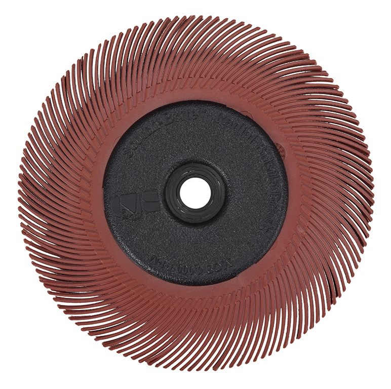 Scotch-Brite™ | Radial Bristle Brush | BB-ZB mit Kunststoff-Flansch | rot | 193,5 mm x 25,4 mm | P220 | Typ C | 33084N | 7100138335