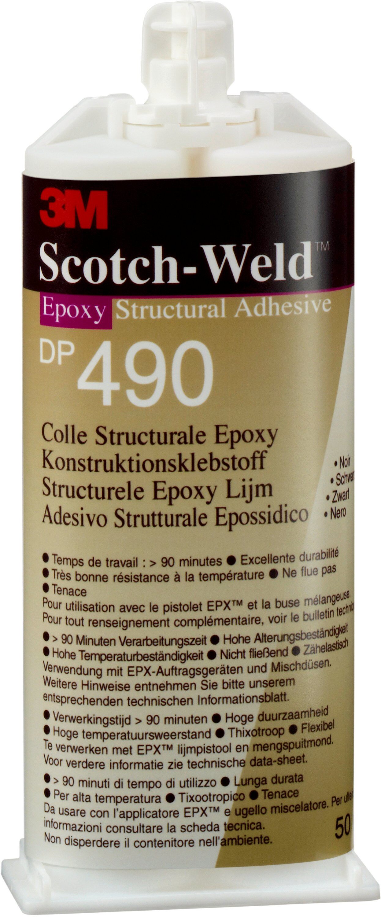 Artikelbild des Artikels 3M™ Scotch-Weld™ 2-Komponenten-Konstruktionsklebstoff auf Epoxidharzbasis für das EPX-System SW DP 490, Schwarz