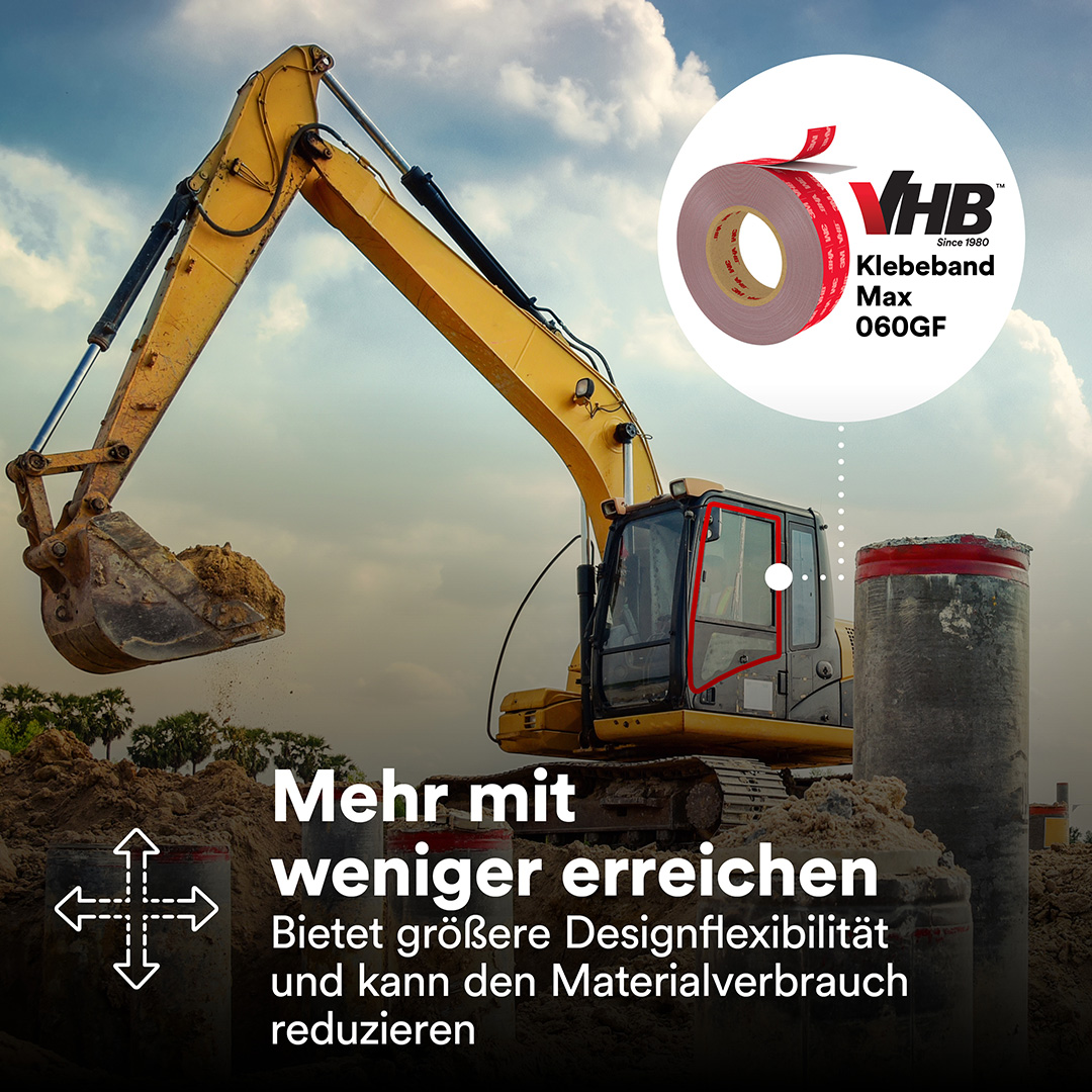 3M™ | VHB™ | Doppelseitiges Klebeband Max-060GF – 19 mm x 33 m, 0.6 mm, Grau | 7100395430
