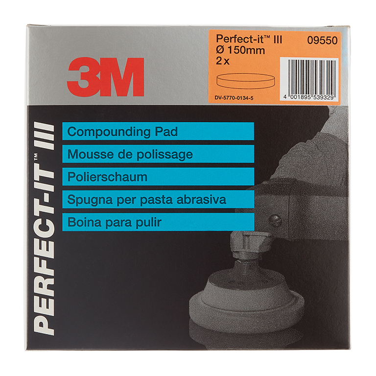 3M™ | Perfect-It™ | Polierschaumpad grob | Orange | Flach | 09550 | 7000032308
