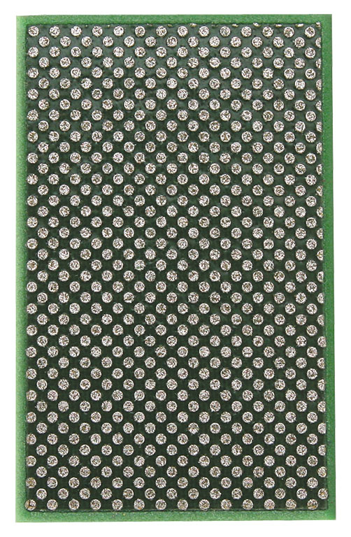 KGS DIAMOND™ | Flexis Diamant Handpad | 90x55 mm | Mesh 60 / 250 Micron / FEPA P80 | Grün | Metallbindung | 14801
