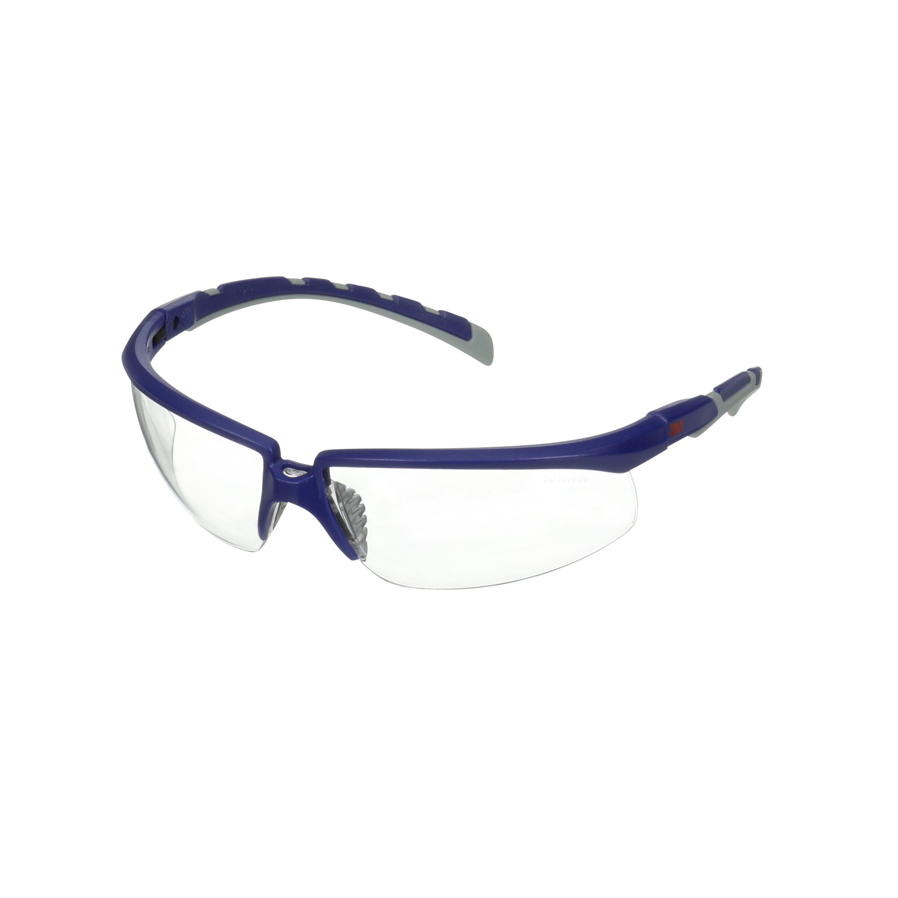 3M™ | Solus™ | 2000 Schutzbrille | S2001AF-BLU | blau/graue Bügel | transparente Anti-Fog-/Antikratz-Scheibe | 7100208382