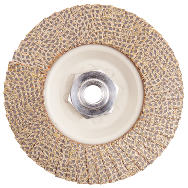 KGS DIAMOND™ | Hybrid Diamant Lamellenscheibe | ø115mm/M14 PLS | Mesh 50 / 300 Micron | Grau | 18941