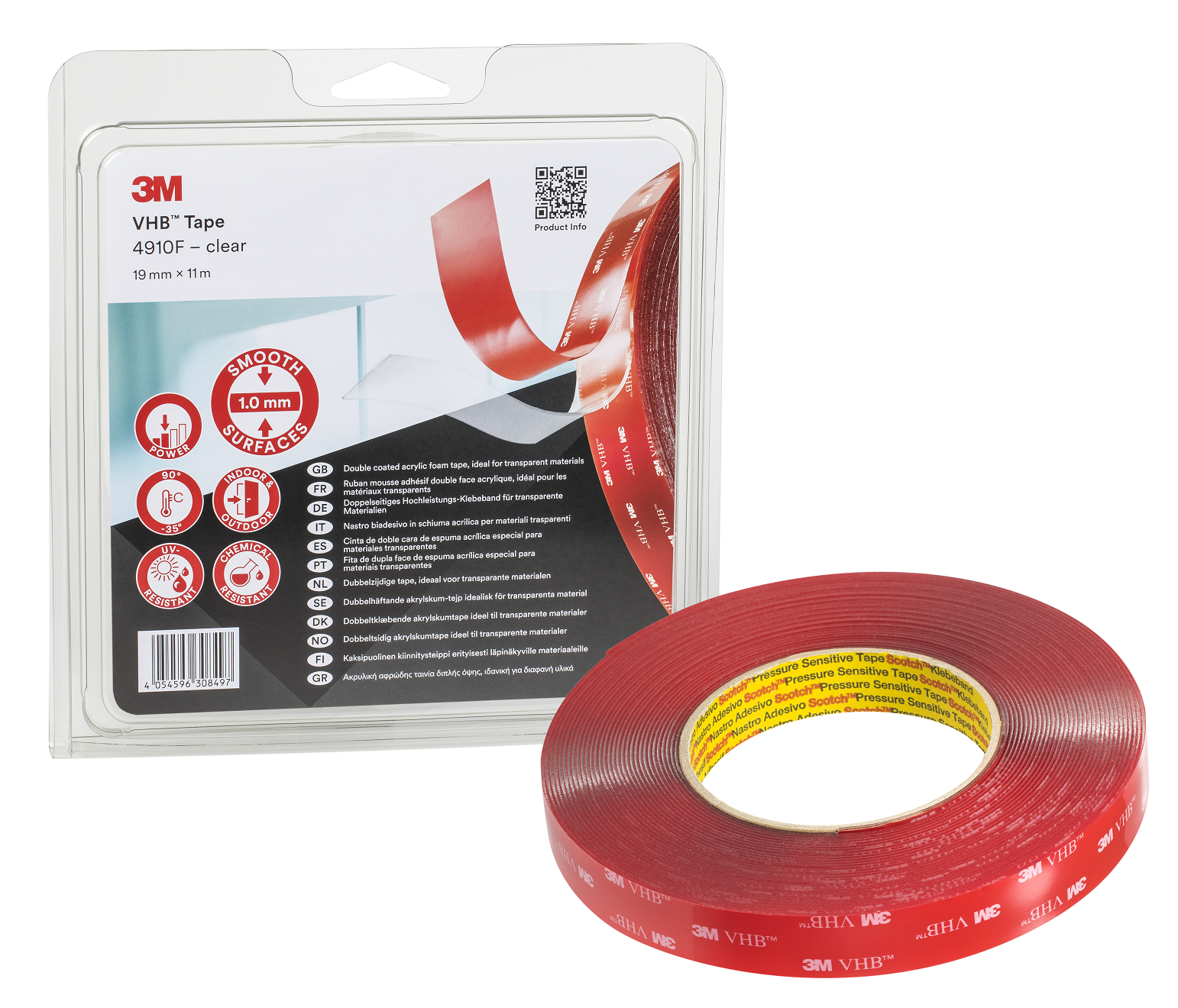 Produktbild von 3M 3437 Mikroprismatisches Klebeband – Grün, 16 Mm X 4,6 M, Für Warnschilder, 7 Jahre Haltbarkeit